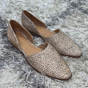 Madewell Marisa d’Orsay flat Spotted calf hair 8